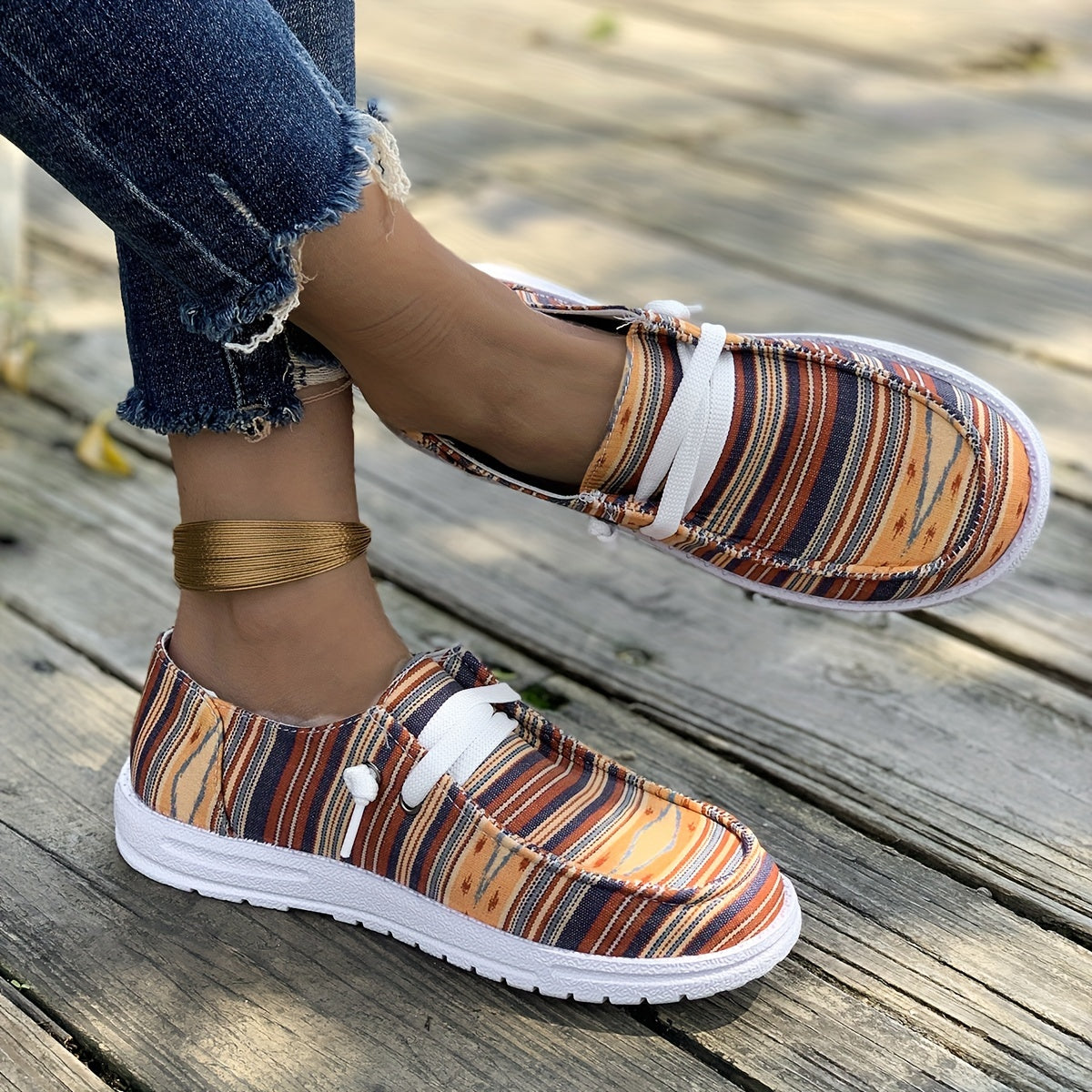 Women's Mesh Flat Sports Shoes Lightweight Athletic Sneakers