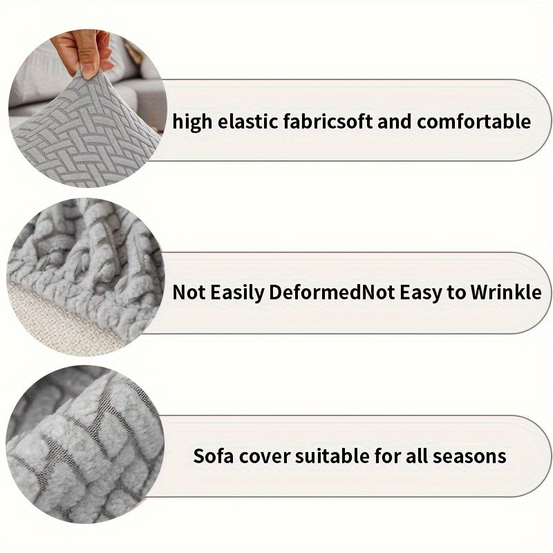 Чехол для дивана, безопасный для домашних животных, нескользящий, устойчивый к пятнам, из полярного флиса, моющийся в машине, для всех сезонов