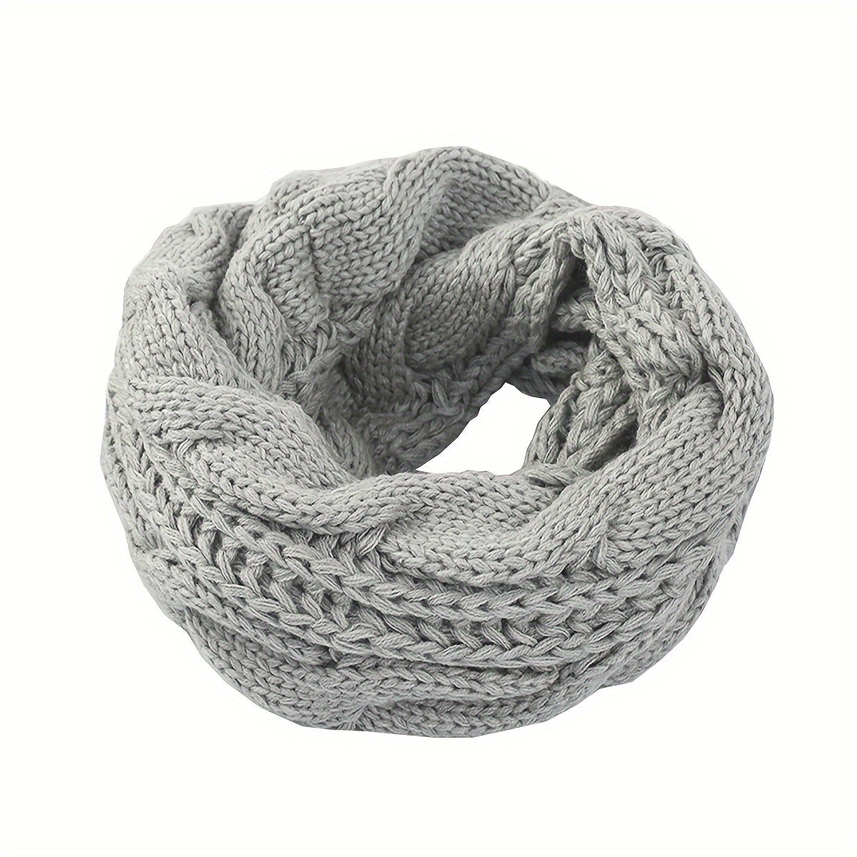 Women's Infinity Scarf Knit Warm Soft Autumn Winter Elastic Coldproof Neck Cover