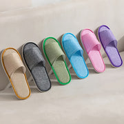 Unisex Disposable Travel Half Slippers 6 Pack Lightweight Open-Toe