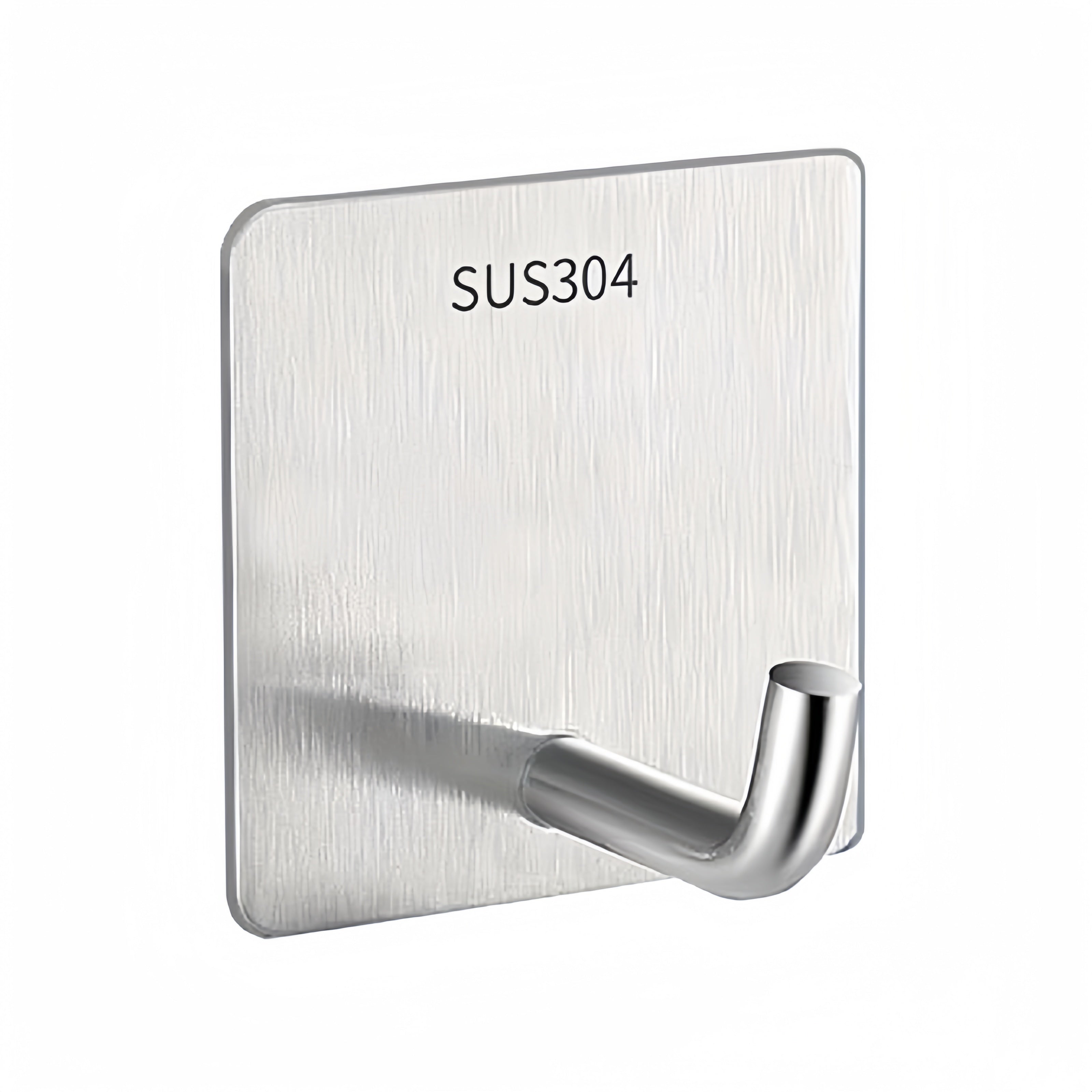 Heavy Duty Stainless Steel Adhesive Hooks for Towels Coats Clothes in Kitchen Bathroom Home