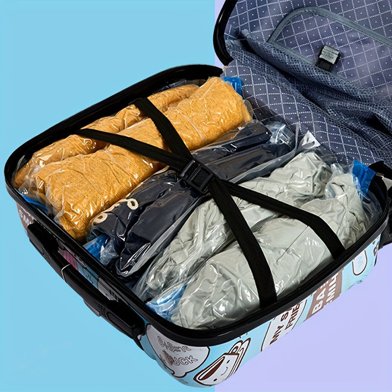 Small Vacuum Compression Storage Bags 10 Pieces Space-Saving Travel Organizer