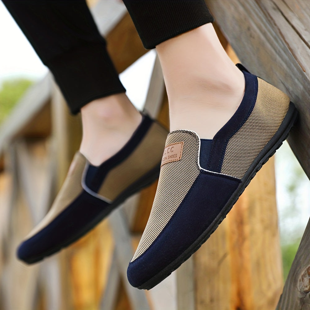 Men's Breathable Lightweight Non-slip Rubber Sole Loafer Shoes for Spring Summer