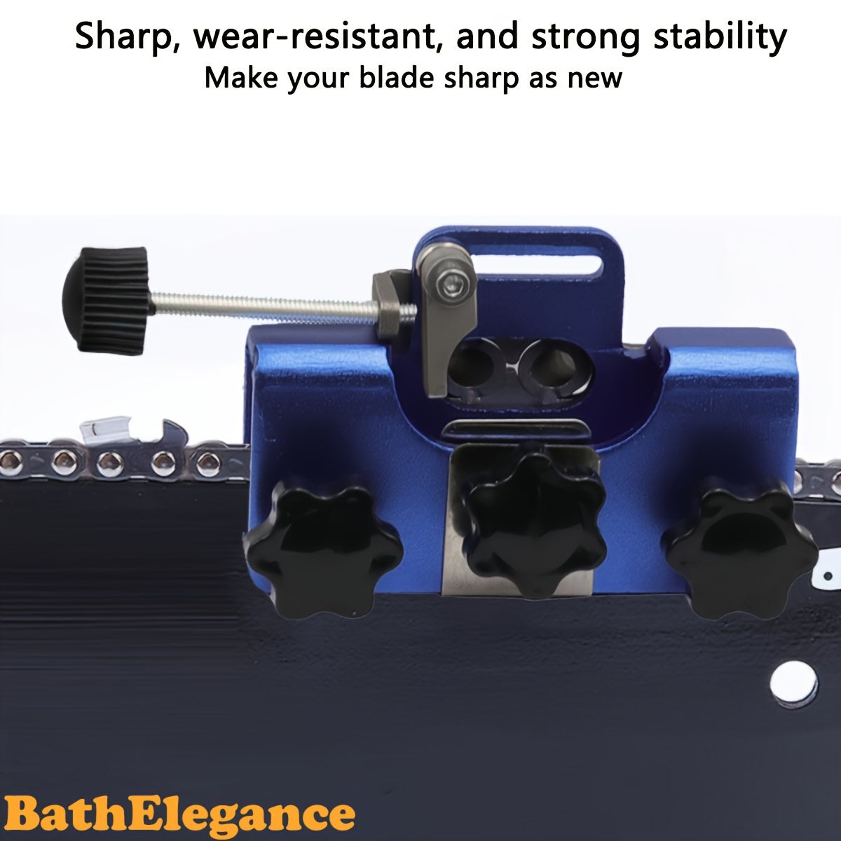 Комплект для заточки цепных пил ручного типа с 3 шлифовальными головками и сумкой для переноски