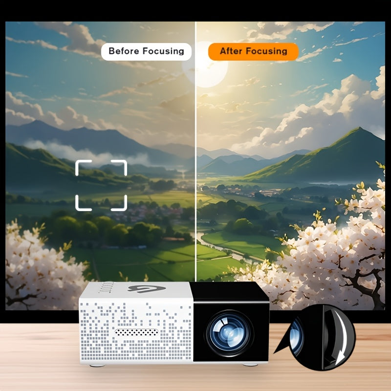 Mini Home Theater Projector for Movies and Games with USB SD Remote