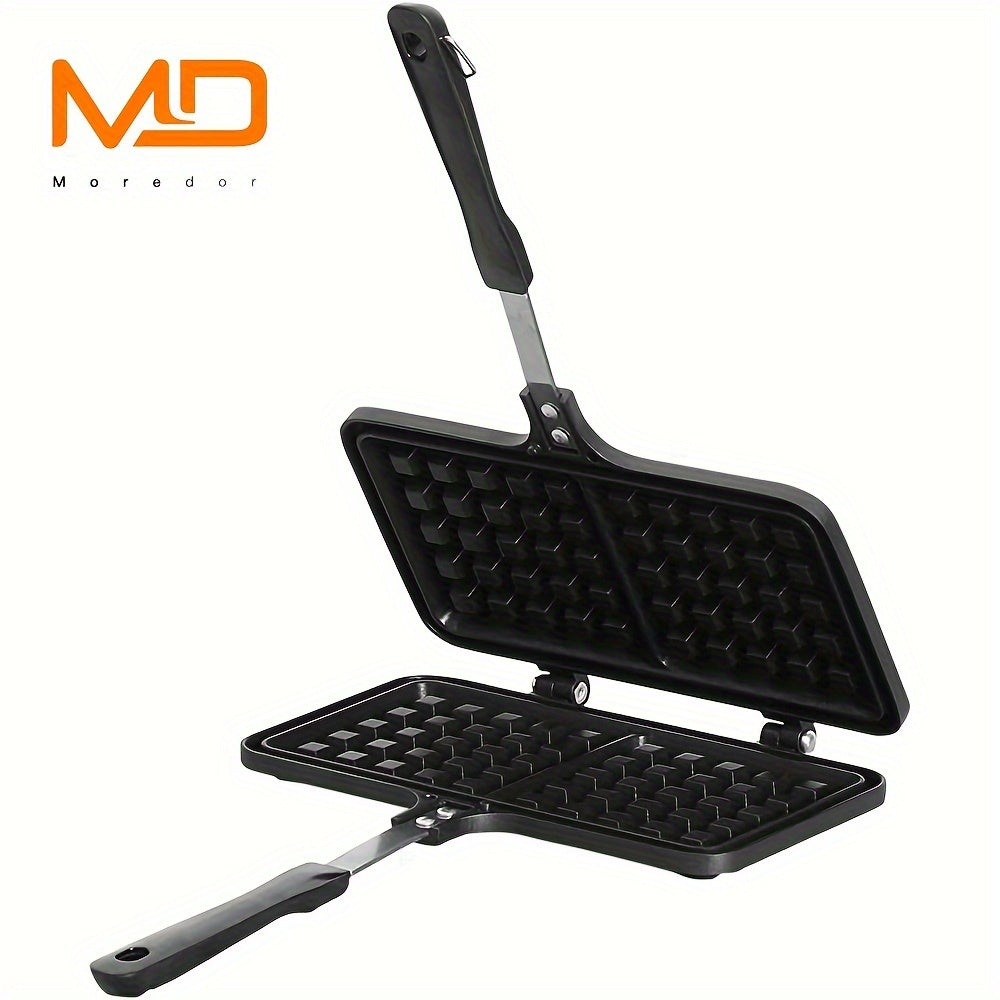 Мини-двусторонняя антипригарная вафельница для блинов и завтрака