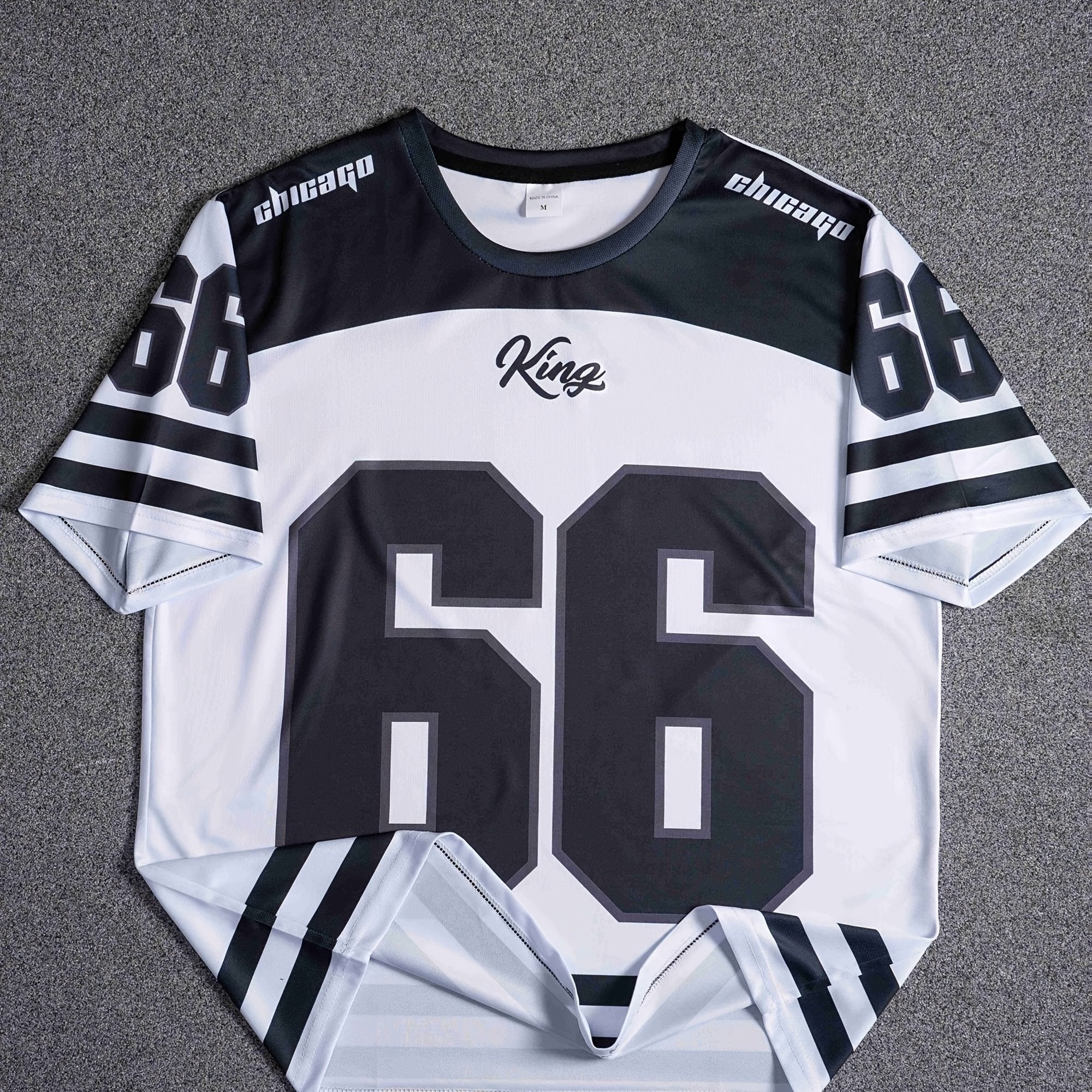 Men's Short Sleeve Polyester T-Shirt with All-Over Print Summer Casual Regular Fit