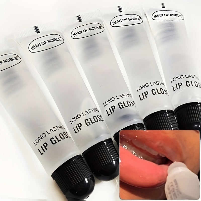 Women Clear Long Lasting Lip Gloss with Nourishing Lip Oil Set