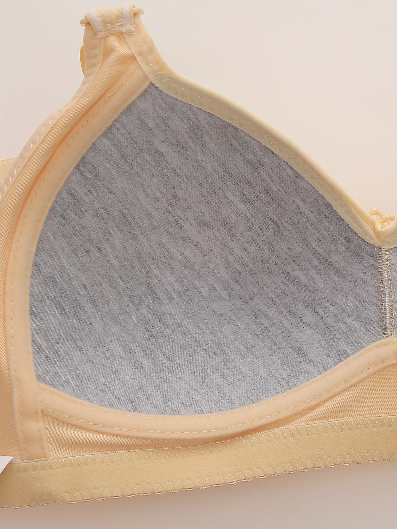 Women's Floral Appliqué Wireless Full Cover Bra Set with Padded Cups