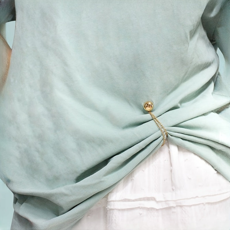 Магнитные штаны и зажимы для манжет, регулируемые сплавные застежки для брюк и рубашек, золотые