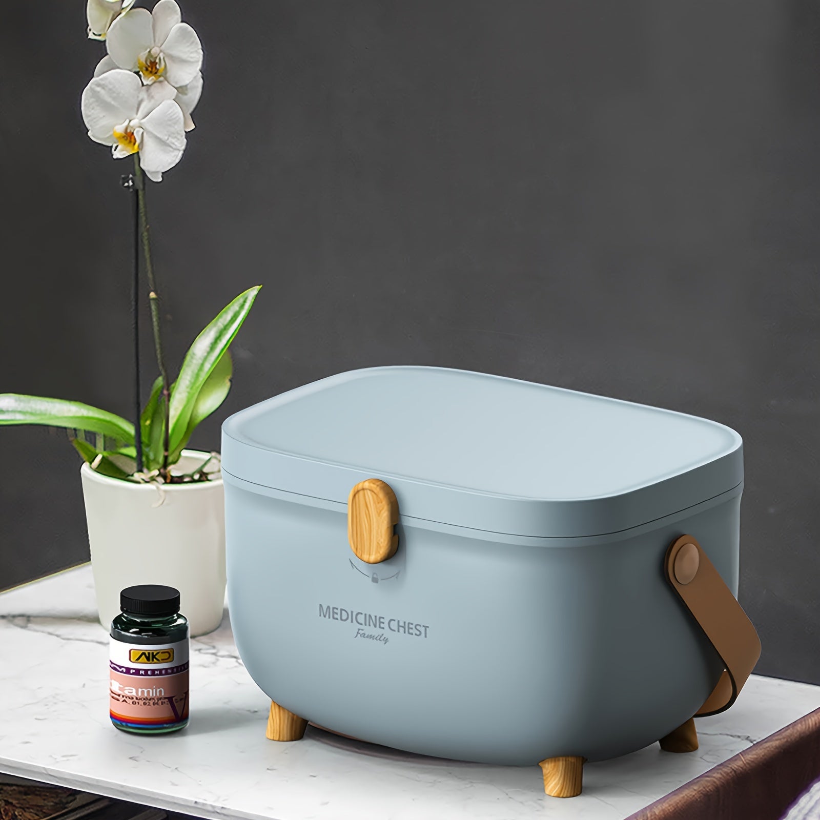 Multi-Layer Medicine Storage Box Organizer for Family Use