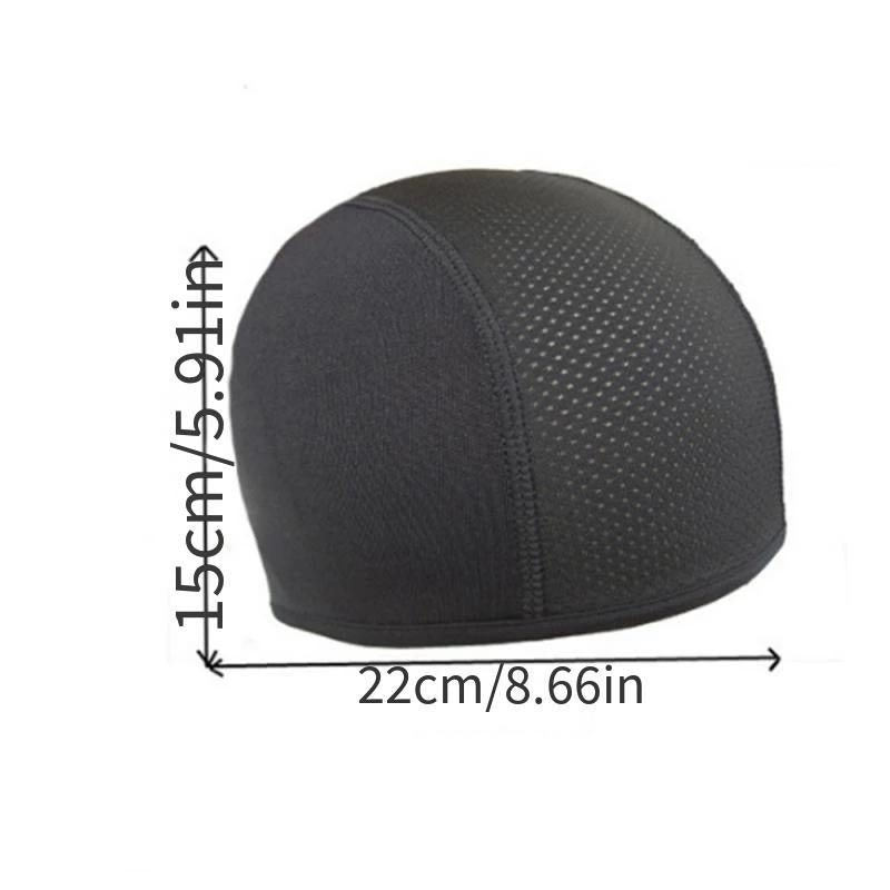 Forro de casco de motocicleta negro, transpirable, de poliéster, para cascos off-road