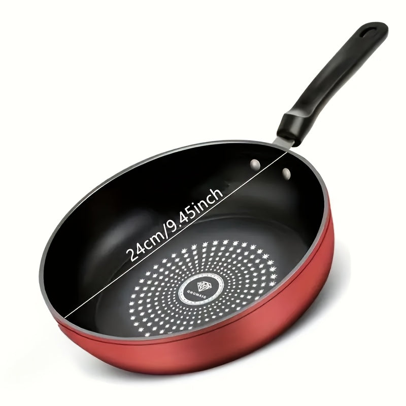 24cm Cast Iron Non-Stick Skillet Dishwasher Safe Induction Compatible for Gas and Electric Stoves