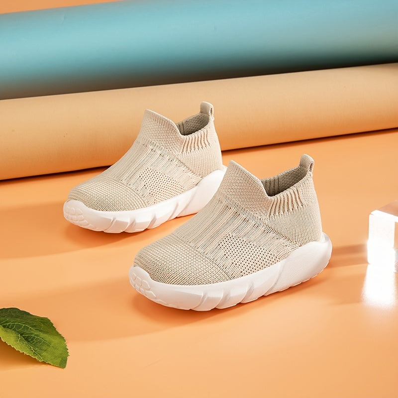 Мальчики Девочки Дети Туфли-слипоны Дышащая однотонная ткань Нескользящие Для улицы Повседневные