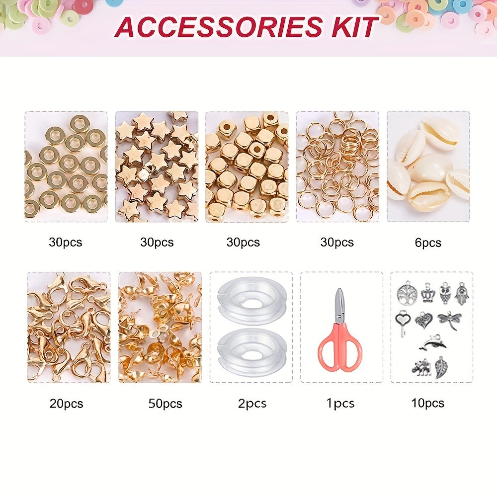 Set of 9600 Clay Beads for Jewelry Making, 96 Colors, DIY Necklace Kit