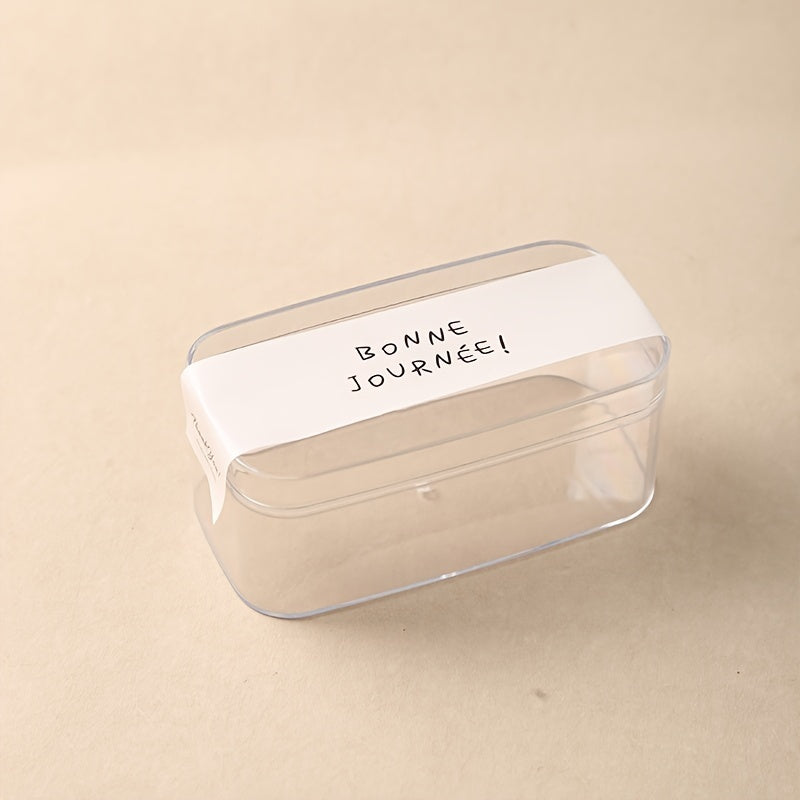 Набор из 10 прозрачных пластиковых контейнеров для десертов и тортов