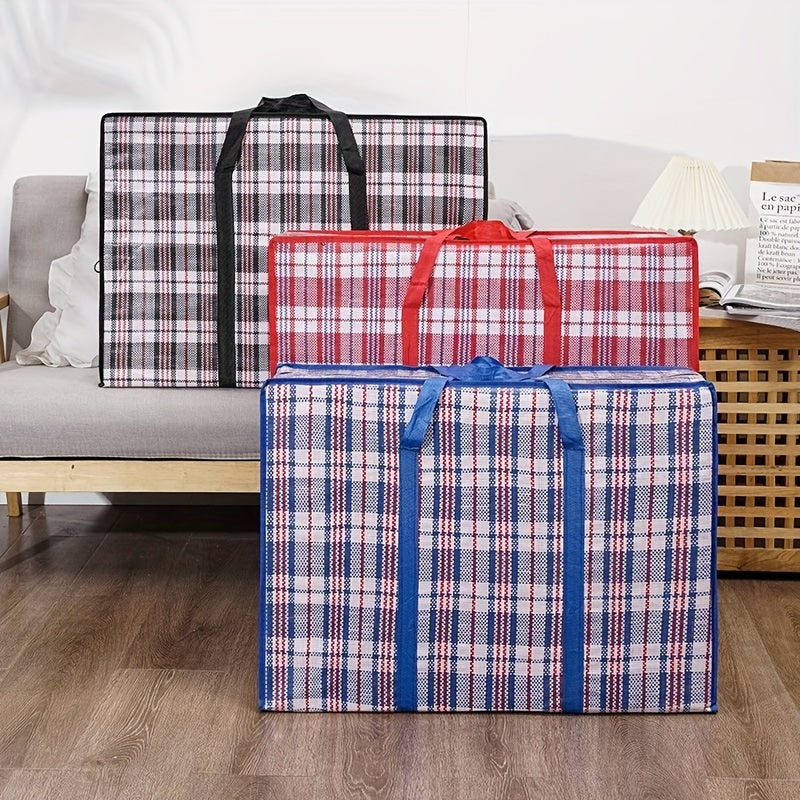 Large Waterproof Woven Storage Bags for Packing Moving Organizing and Storing