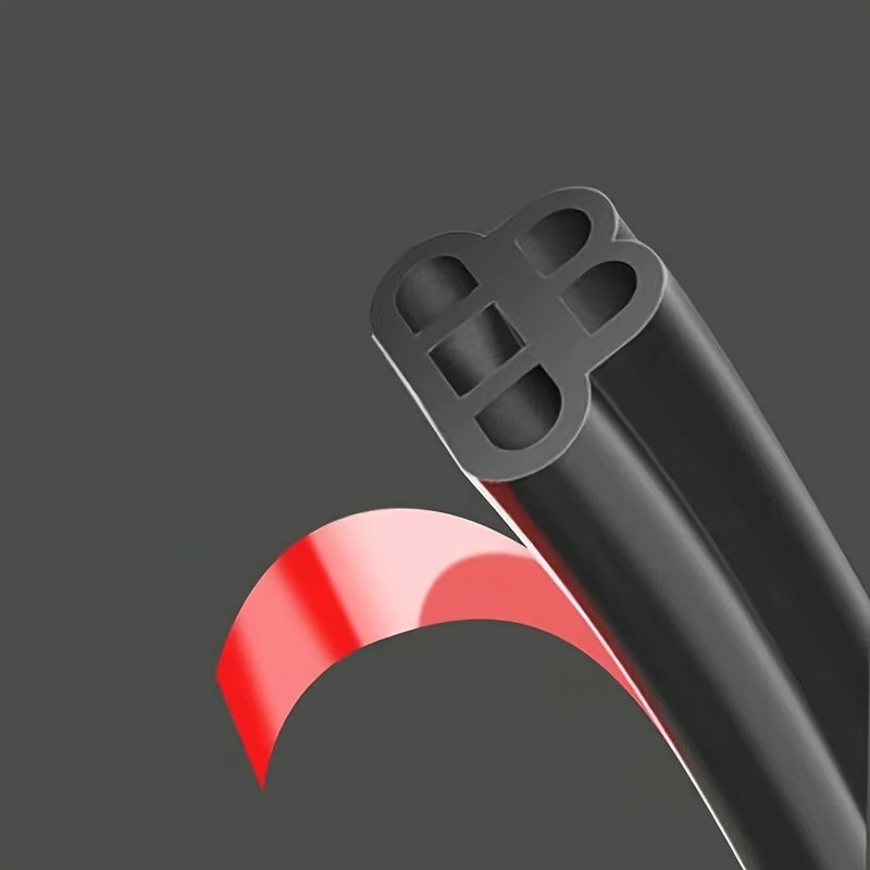 Universal Car Door Seal Strip 5m Dual-Layer Soundproof Dustproof