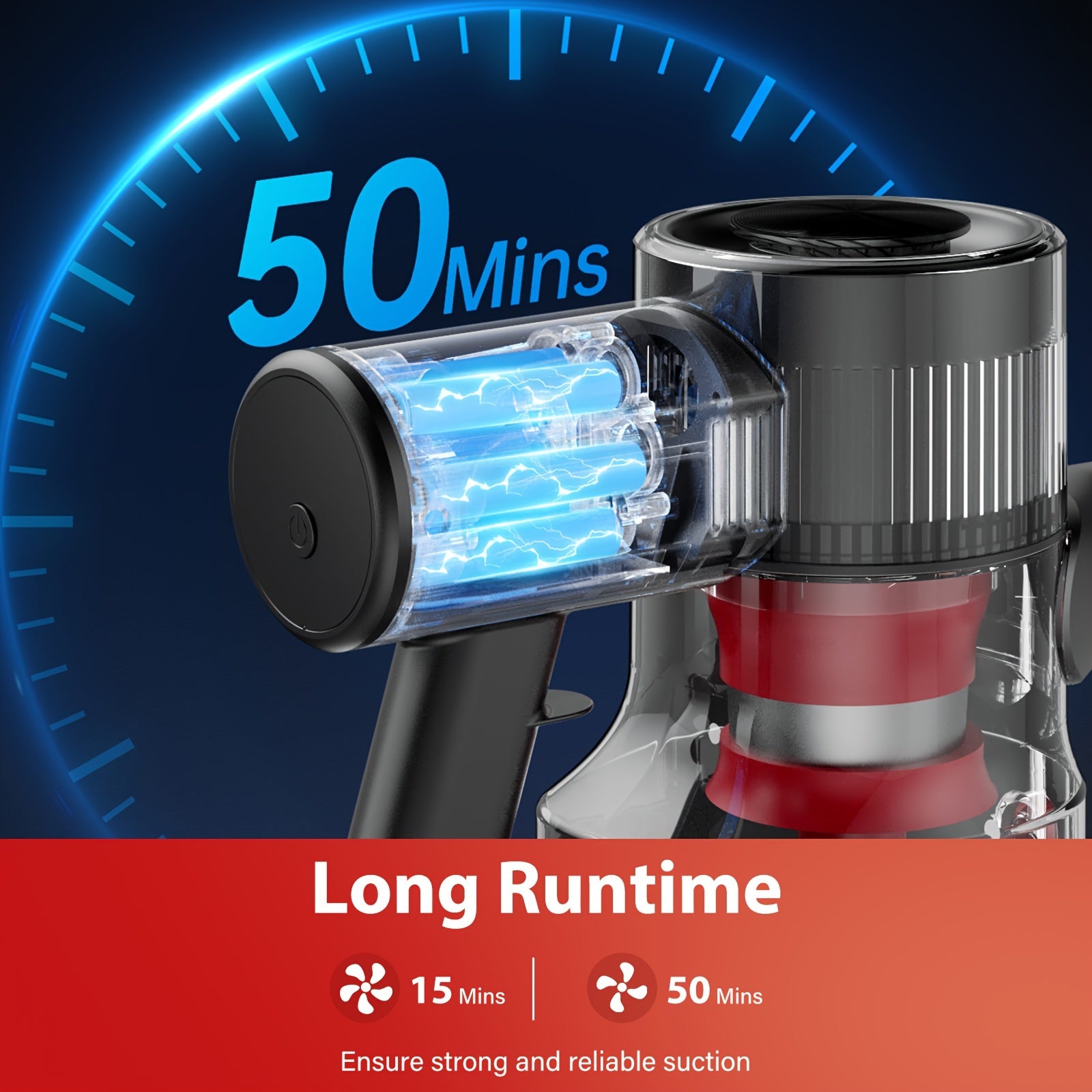 Qisqichli tozalash qurilmasi 200W, shovqinsiz motor, 33KPa kuchli suv olish, 2L chang qopqog'i, 50 minut ishlash vaqti, jim, yengil