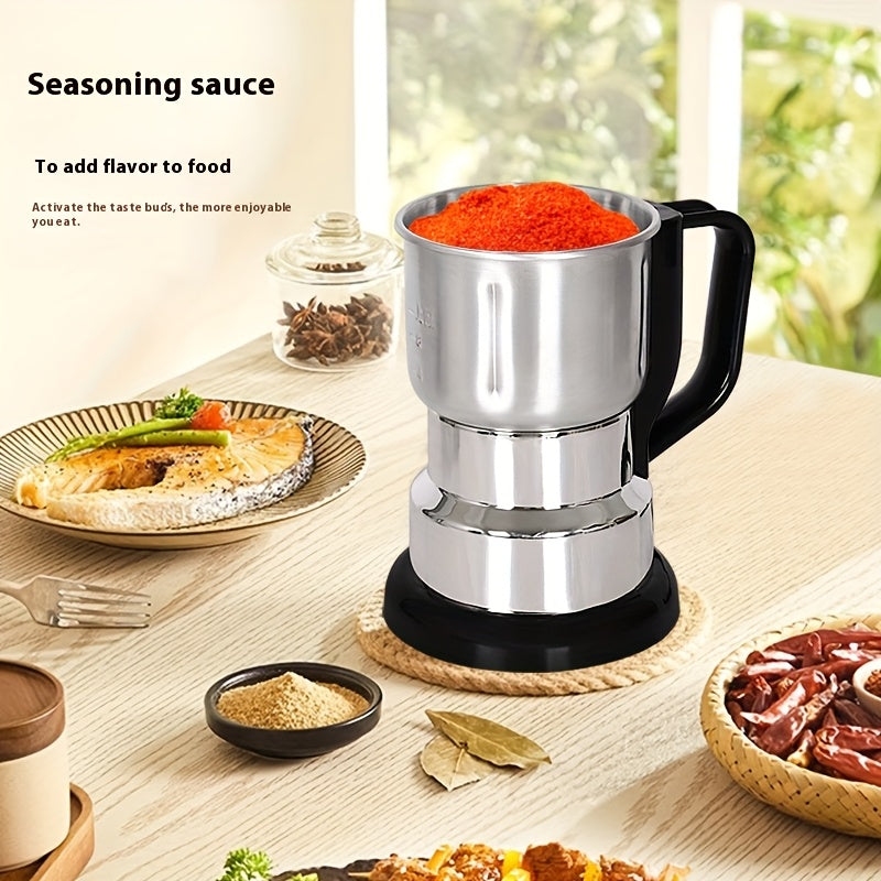 Electric Stainless Steel Coffee Grinder for Beans, Spices, Nuts, 10 Sec