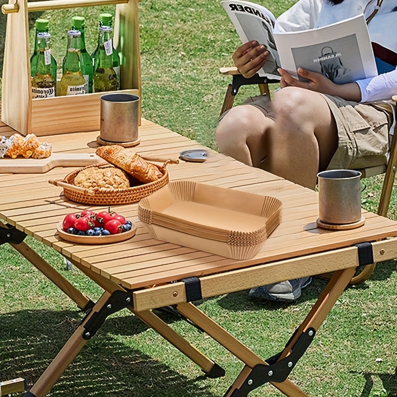 100pcs Non-Stick Disposable Air Fryer Parchment Paper Liners for Baking Frying Cooking