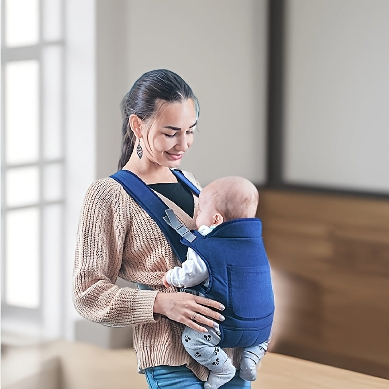 Infant and Toddler Baby Carrier with Front and Back Carry Polyester Adjustable Buckle Multiple Colors