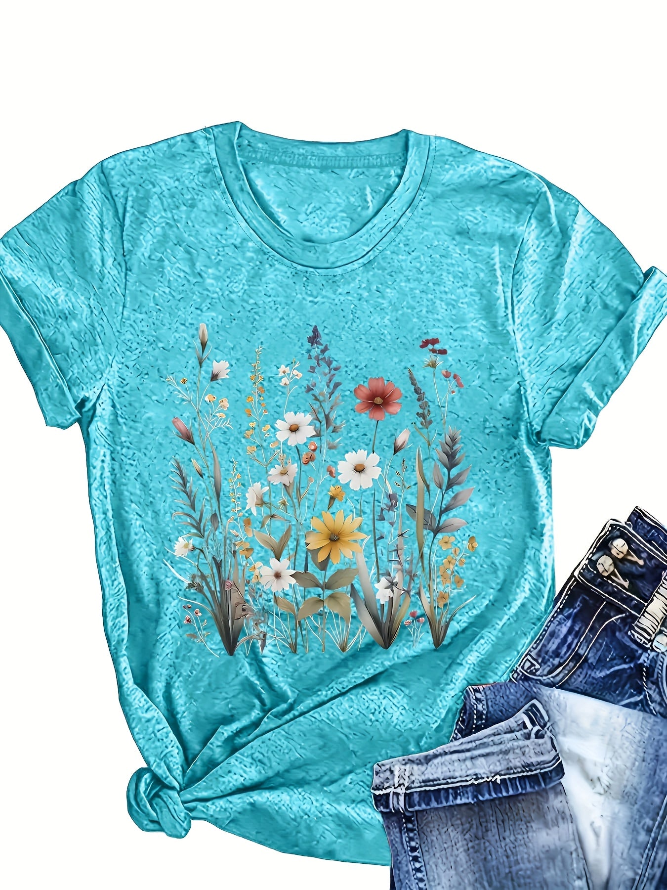 Women's Cotton Short-Sleeve T-Shirts for Spring and Summer Casual