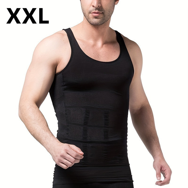 Ropa moldeadora y ajustada para hombres, chaleco y camisa, reducción de abdomen, talla superior