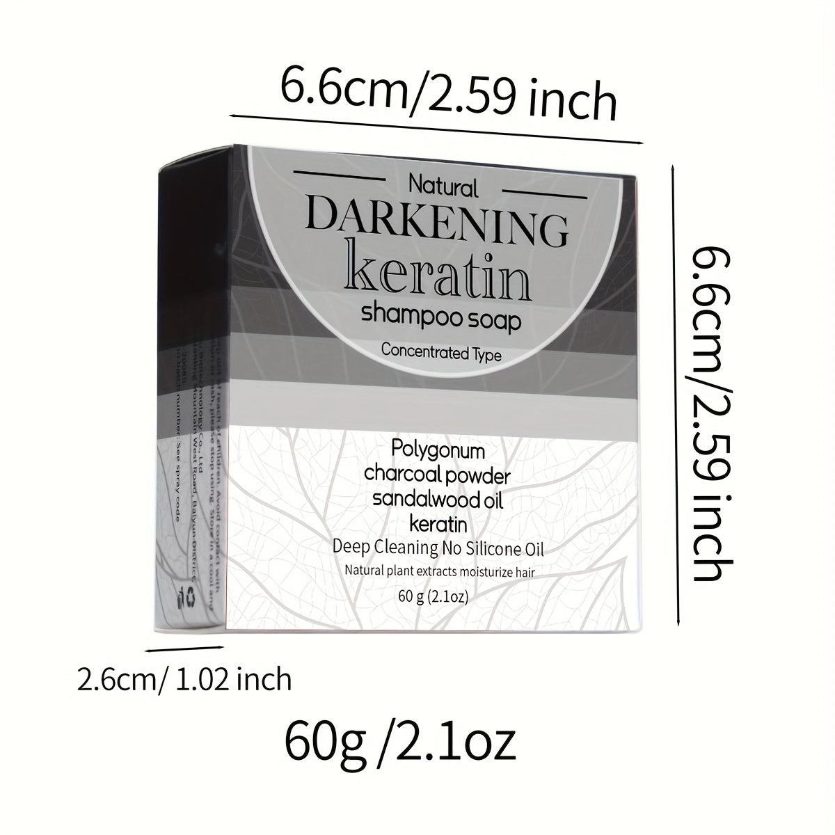 Unisex Black Soap with Egg White and Polygonum Multiflorum for Oily Skin