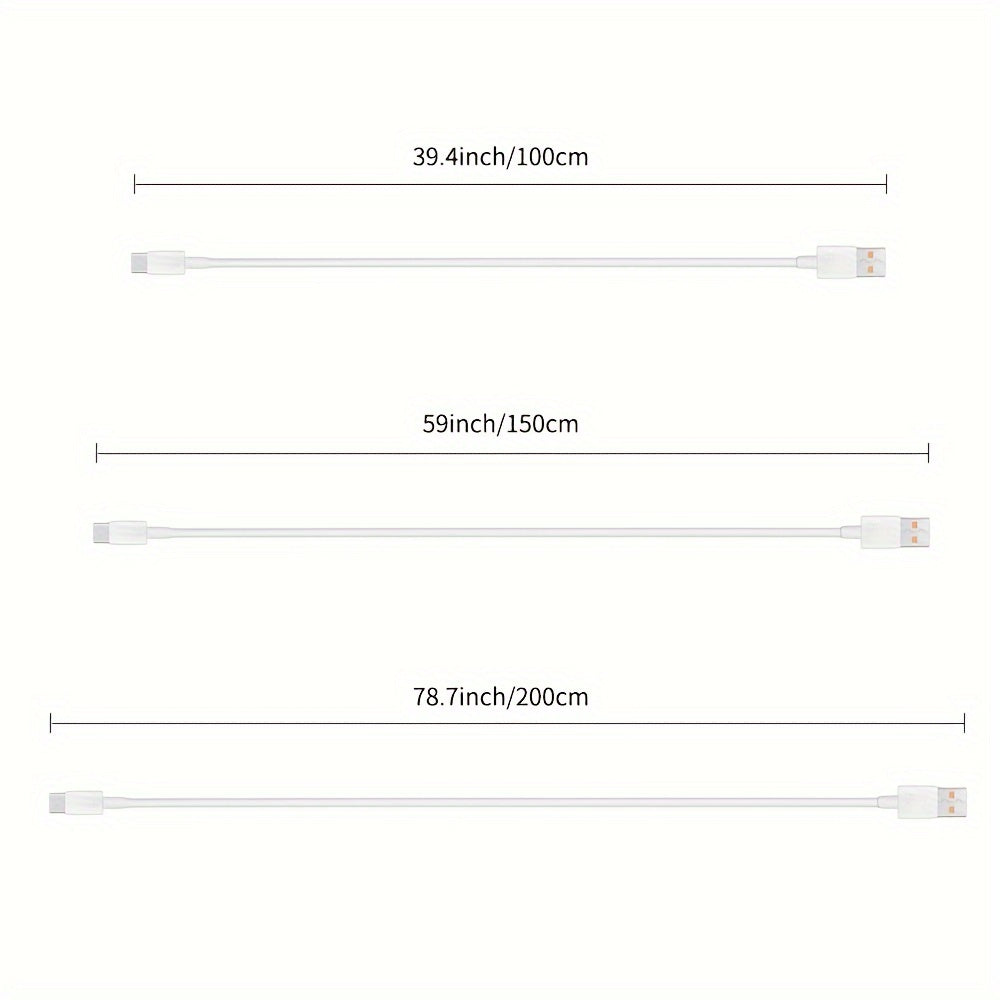 USB-C Charging Cable 6A 120W Fast Data Transfer PVC Matte Round