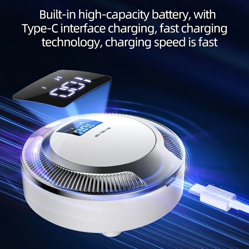 Portable Smart Air Purifier with LED Display USB Rechargeable for Home Office