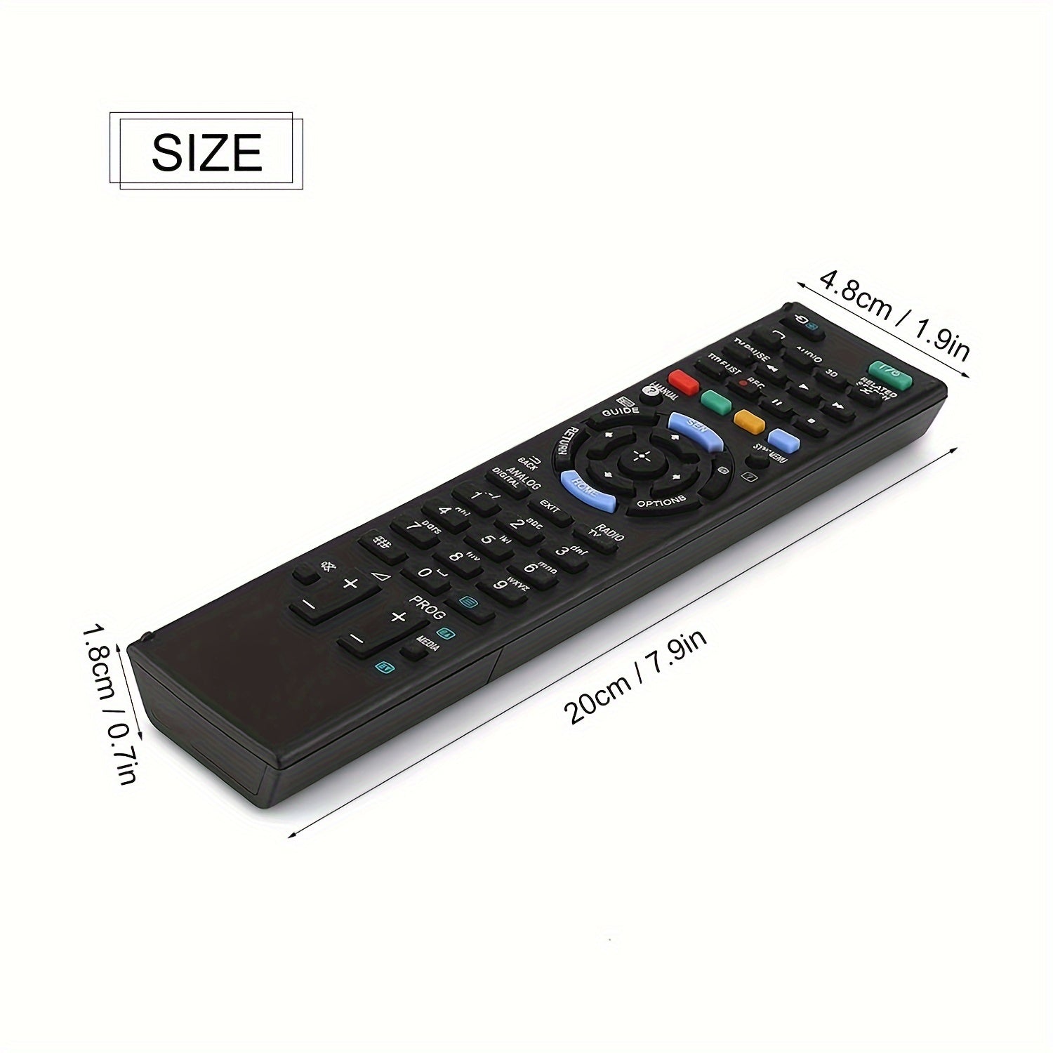 Control remoto universal para televisores inteligentes Sony alimentado por batería de plástico de reemplazo