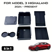 Car Interior Organizer for Tesla Model 3 Highland 6-Piece Storage Box Set