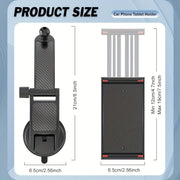 Adjustable Car Phone Holder for Smartphones and Tablets with Suction Mount