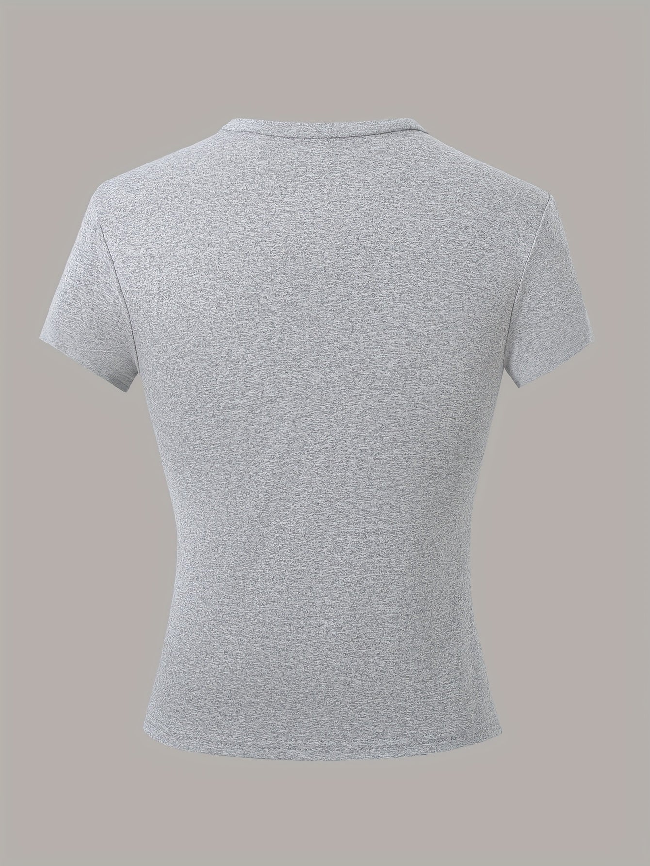 Girls' 3 Pack Short Sleeve Crew Neck T-Shirts Solid Color Medium Stretch Polyester