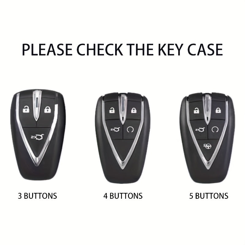Car Key Cover Case for SUV TPU Leather Key Shell with Key Chain
