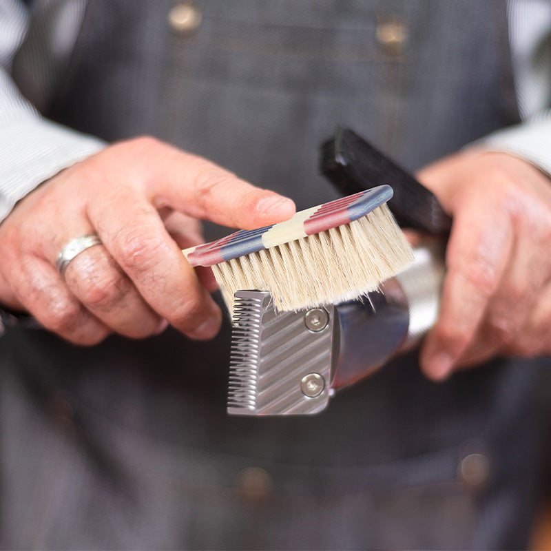Kit de cepillo para cuello hipoalergénico con cerdas de nylon y mango de plástico, herramienta de cuidado