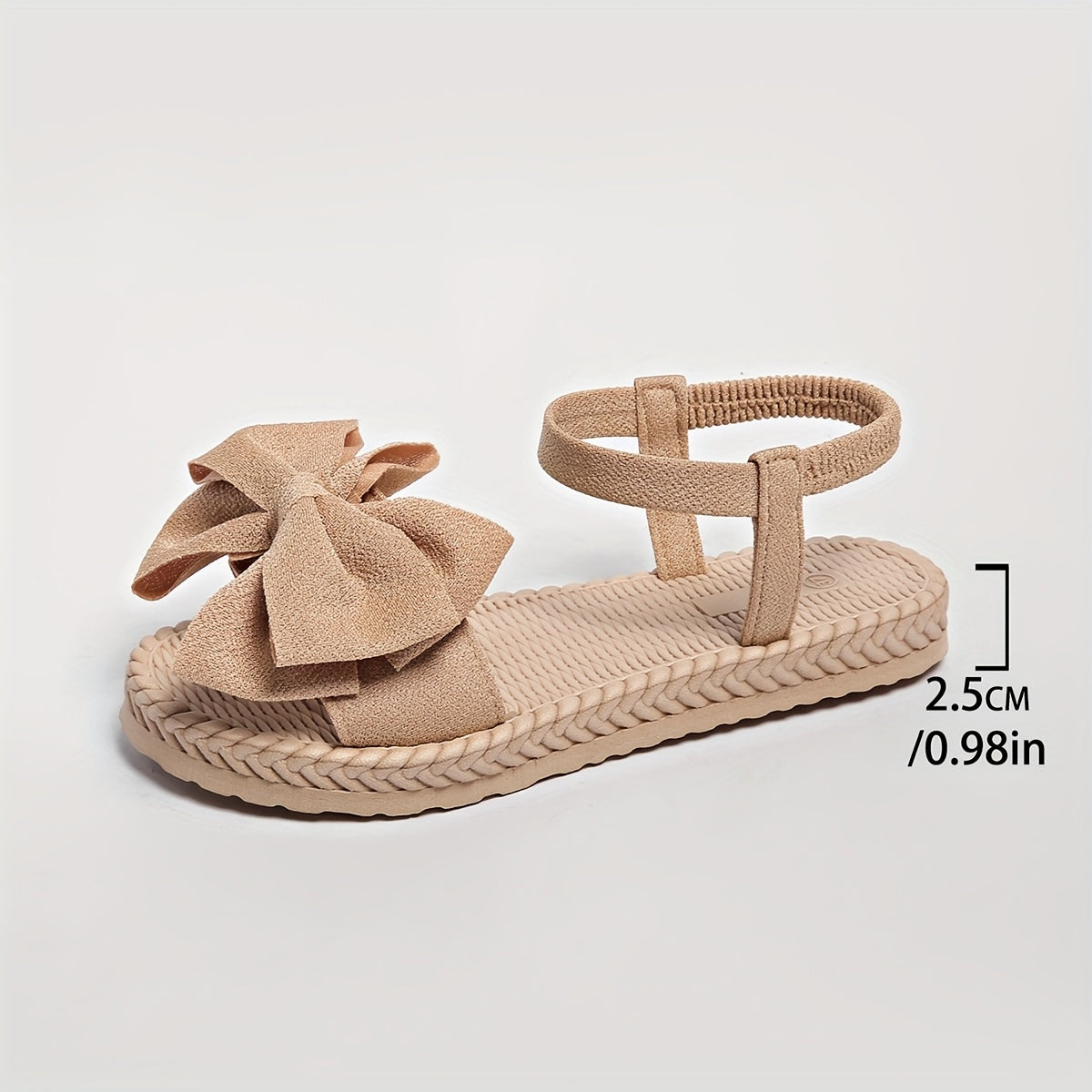 Women's Flat Bowknot Sandals Open Toe Summer Casual Beach Shoes