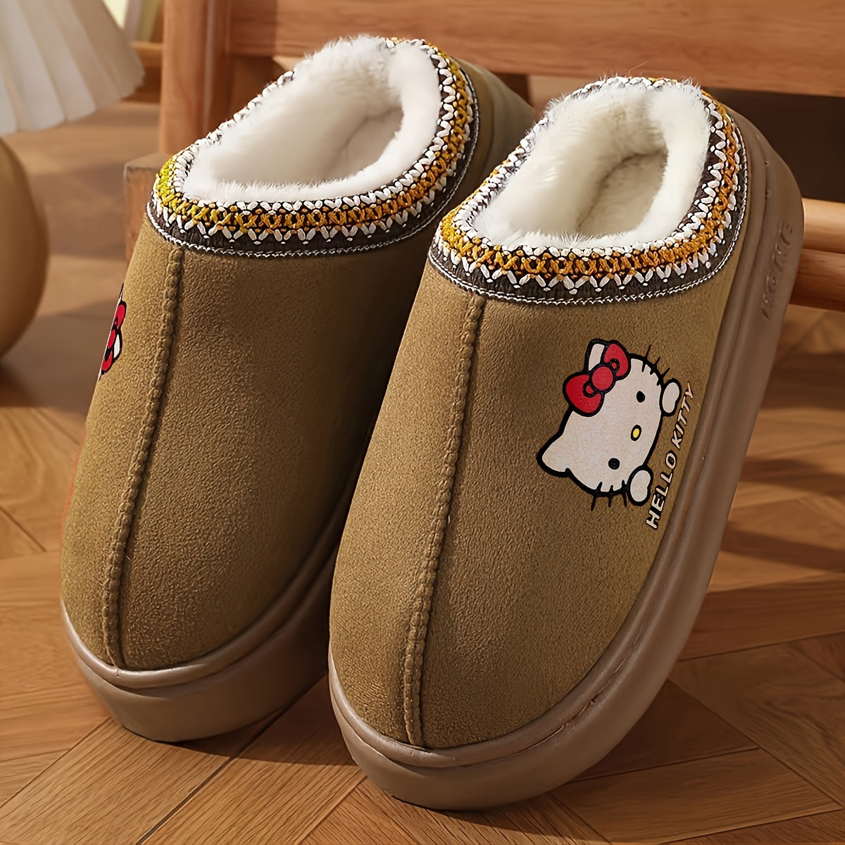 Women's Plush Indoor Slippers Soft Cozy Casual House Shoes