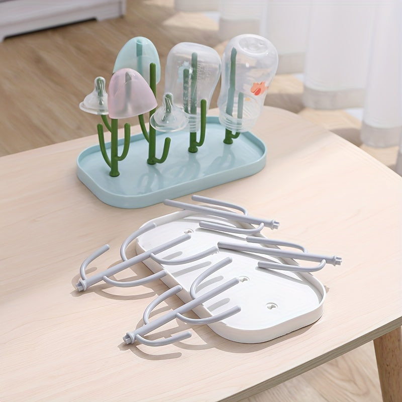 Cactus Drying Rack with Detachable Water Cup and Drainage System