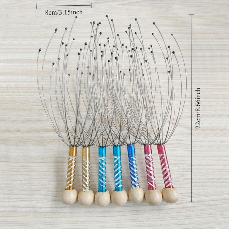 Qo'lga olinadigan Octopus massaj boshliqi chuqur dam olish va stressni kamaytirish uchun, batareyalar talab qilinmaydi.