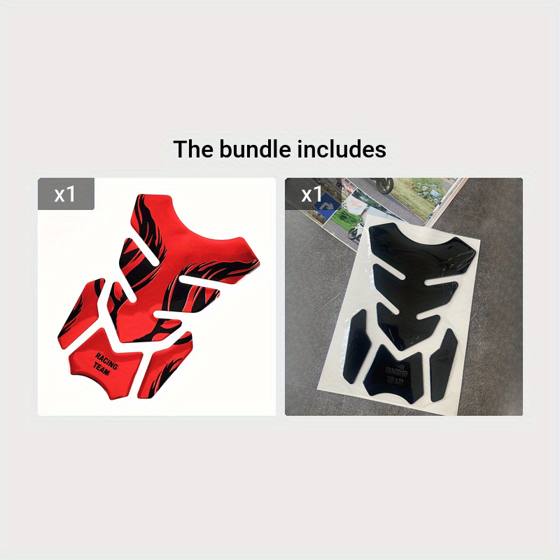 Motorcycle Soft Rubber Fuel Tank Protector Decal for Gas Oil Gasoline