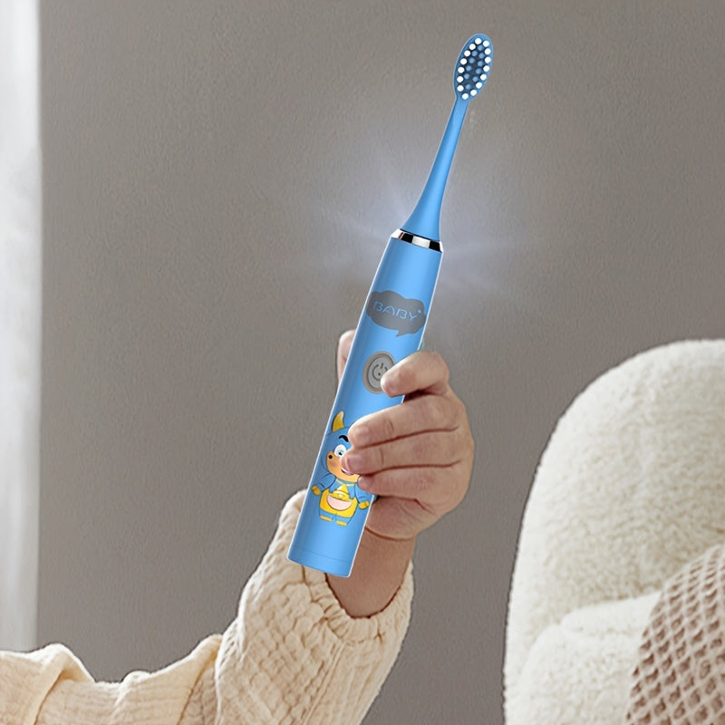 Bolalar multfilmi kiyimidagi kiyik chaqaloq uslubidagi elektr tish cho'tkasi 2 dona IPX7 uzoq batareya