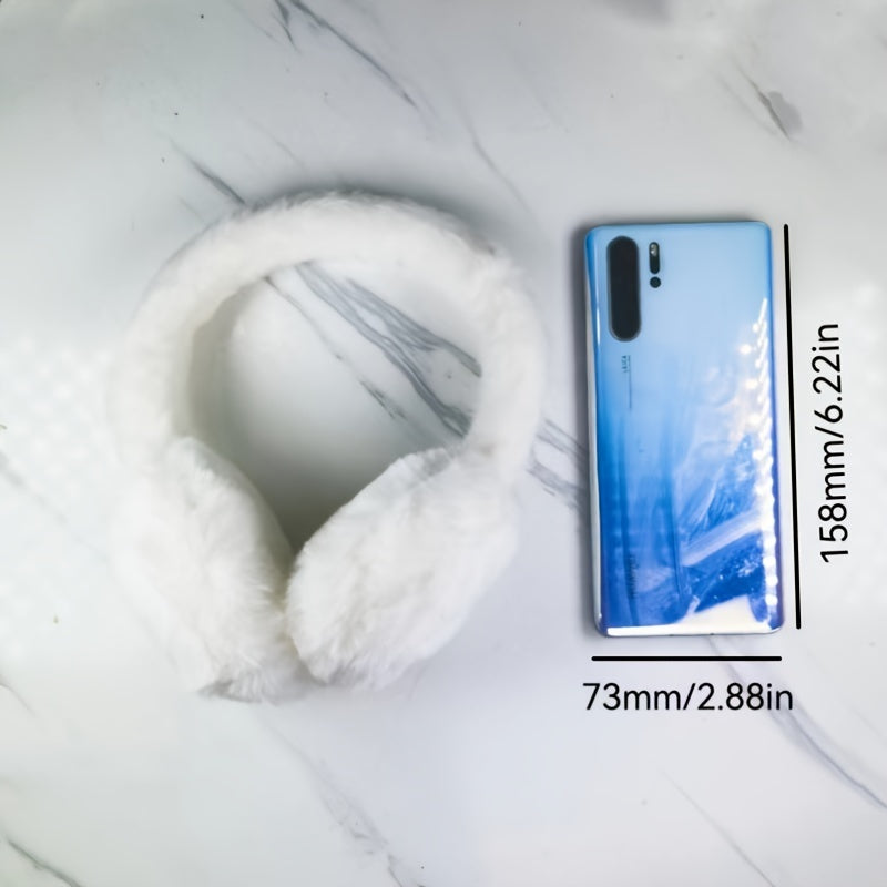 Fleece Ear Muffs for Men and Women Adjustable Sheepskin Winter Warmers