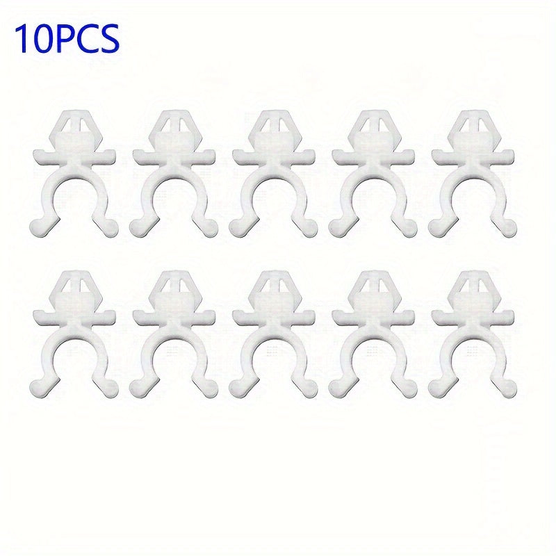 10Pcs Car Hood Support Rod Retainer Clips Durable Plastic Bonnet Stay Fasteners