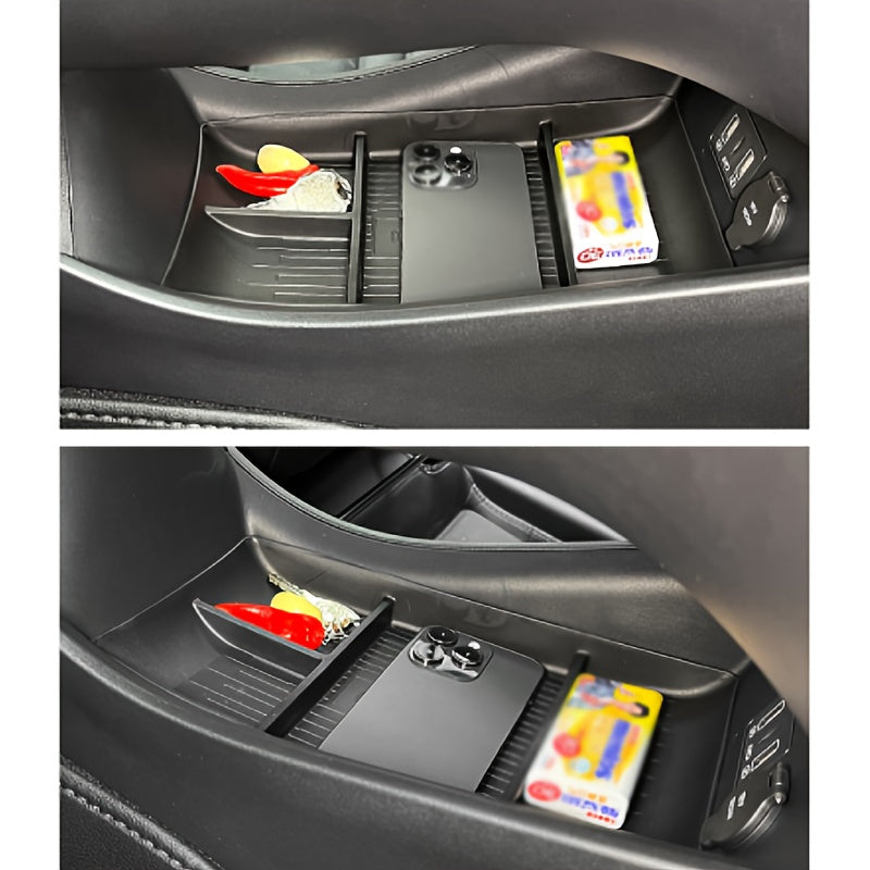 Car Interior Organizer Black Multi-Compartment Storage Box for E2 2023