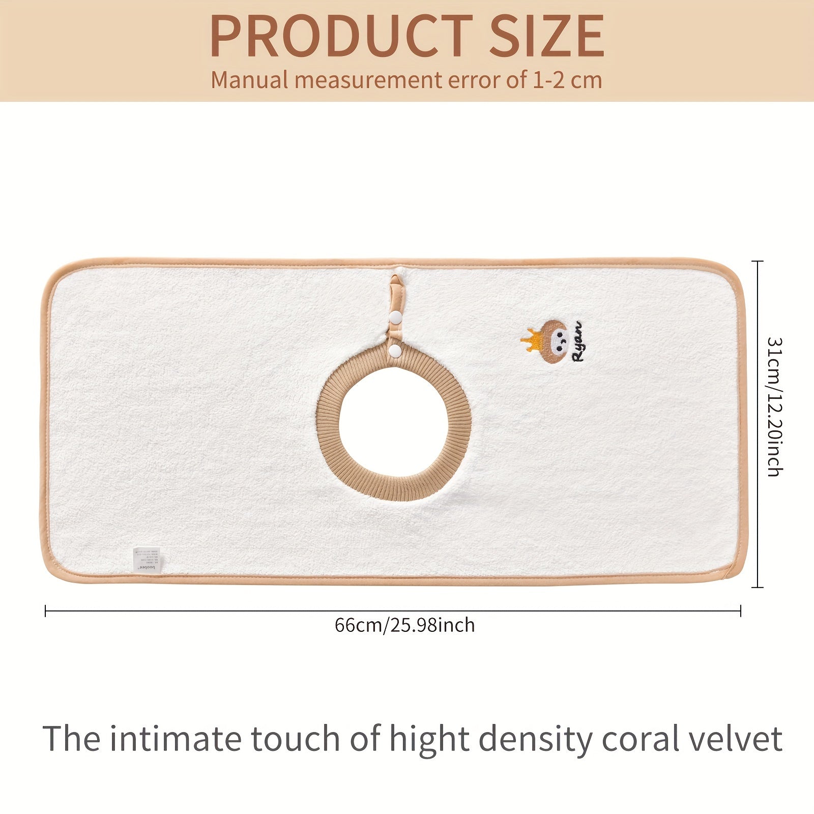 Baby Bibs Set with Cartoon Washcloth and Waterproof Feeding Bib for Newborns and Toddlers