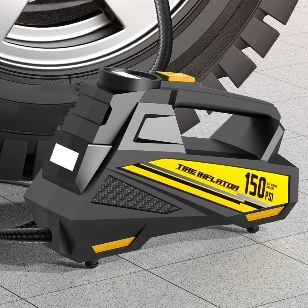 Портативный цифровой насос-воздуходувка для шин с LED-подсветкой, 150 PSI