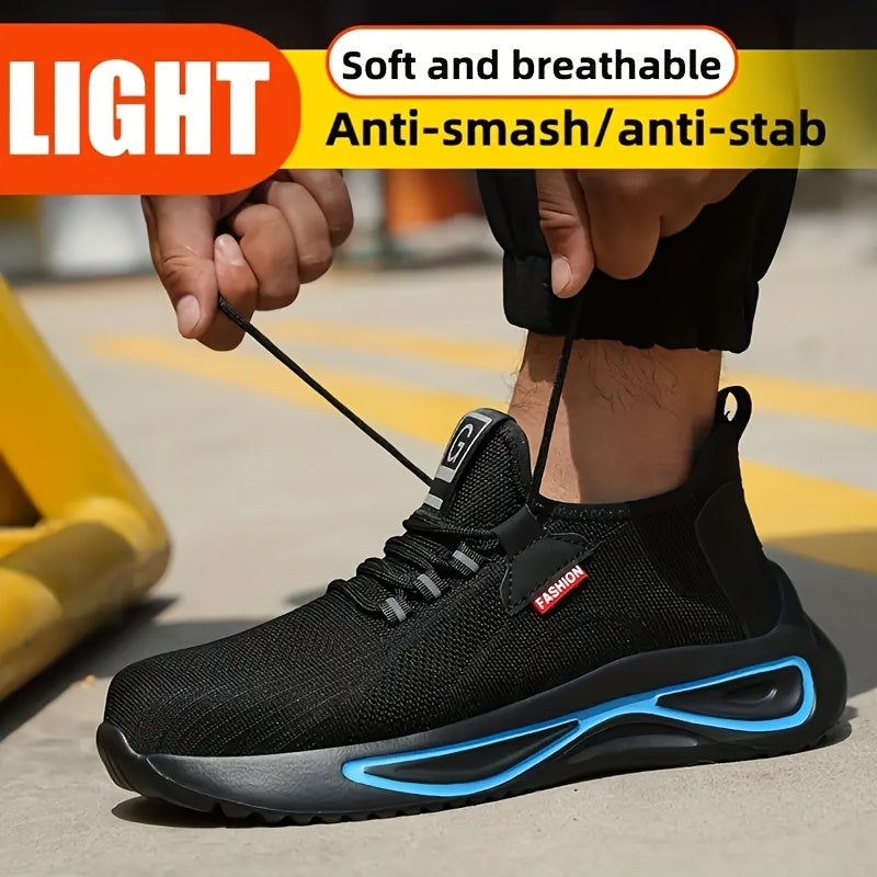 Lightweight Breathable Safety Shoes for Hiking Impact and Puncture Protection