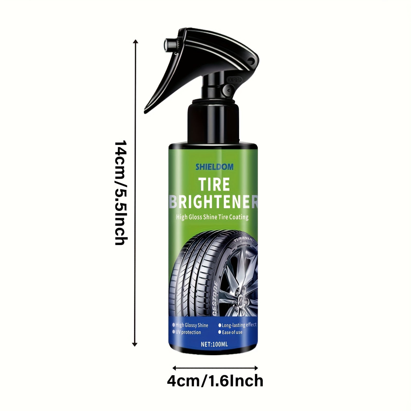 Restaurador y abrillantador de neumáticos para todos los vehículos 100ml brillo de alto brillo